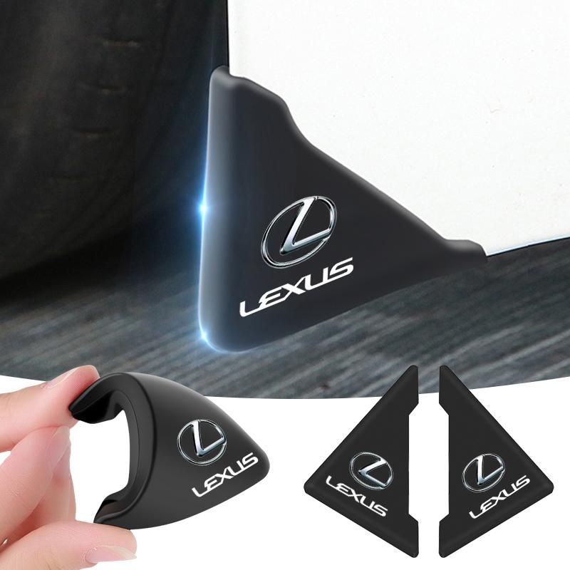 2PCS Car Styling Door Corner Cover Anti-scratch Protector For Lexus IS ES GS LS UX NX RX