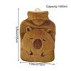 Portable Capybara Hot Water Bag Leak Proof Warmth Hand Warmer 1000ml Capacity Heat Retention Bag Winter