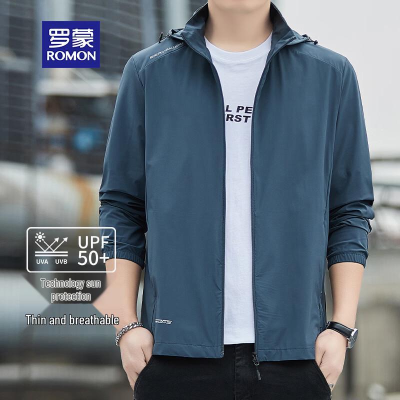 ROMON Men s Summer Lightweight Ice Silk UV Protection Jacket 4XL