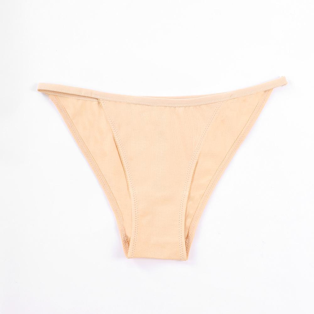 

Жіночі трусики з чесаної бавовни на низькій посадці стрінги сексуальні шорти L