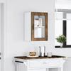 VidaXL Kitchen Wall Cabinet with Glass Door Porto Smoked Oak 854012