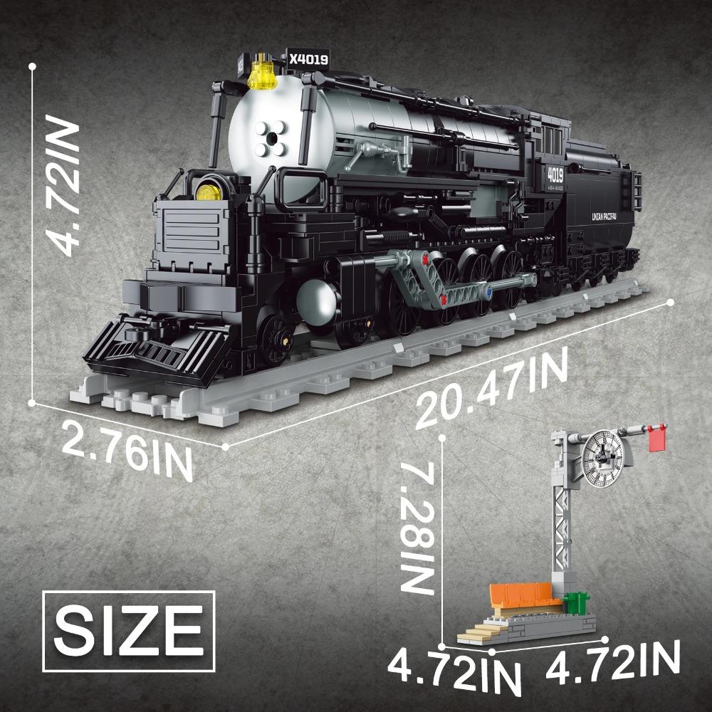 City Technical Train Building Blocks Set DIY Toys For Kids Christmas Gift Classic Train Assembly Bricks Desktop Decor 1148PCS
