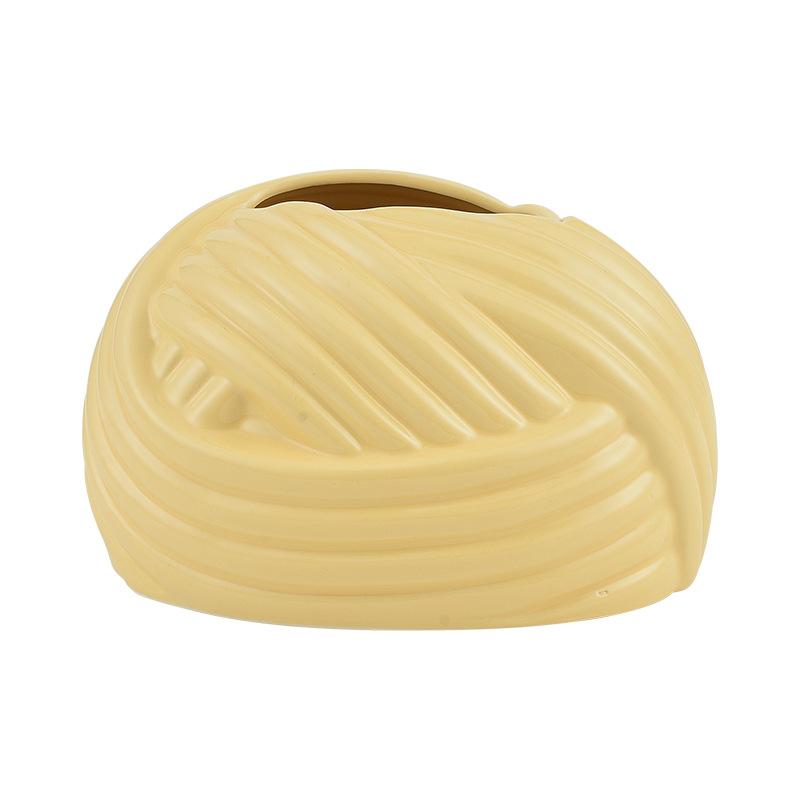 Kreative geknotete Taschentuchbox für den Wohnzimmertisch, ausziehbare Papierbox, Keramik-Taschentuchaufbewahrung, Ornamente, nordische Heimdekoration, Kunst