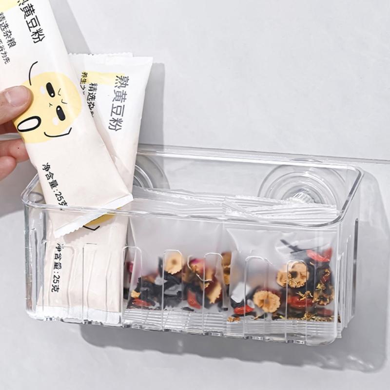 Plastic Sink Edge Storage Rack Featuring Strong Suction Cups for Efficient Dishcloth Drying and Countertop Organization