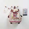 Owl Canvas Backpack With Drawstring Closure For Casual Daily Use