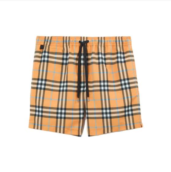 

Burberry SS23 Plaid Pattern Swimming shorts men s orange S