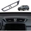 for CRV 2017-2022 Rear Air Condition Vent Outlet Cover Trim Sticker, Carbon Fiber Grain Style Interior Decorative Panel Frame Accessories for Honda