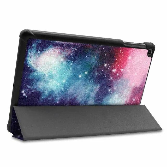 Pouzdro pro Samsung Galaxy Tab A 10.1 2019 Pouzdro T510 / T515 Ultra Slim Kožený magnetický stojánek Kryt SM-T510 SM-T515 Funda Capa