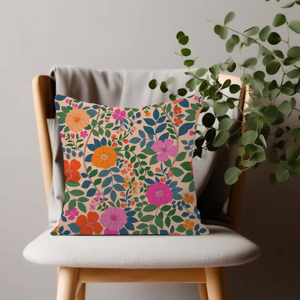 M-miche lle flowers Comfortable soft Pillow Case for Sofa Living Room P-parascandolo Home office Decor and Protective Covers