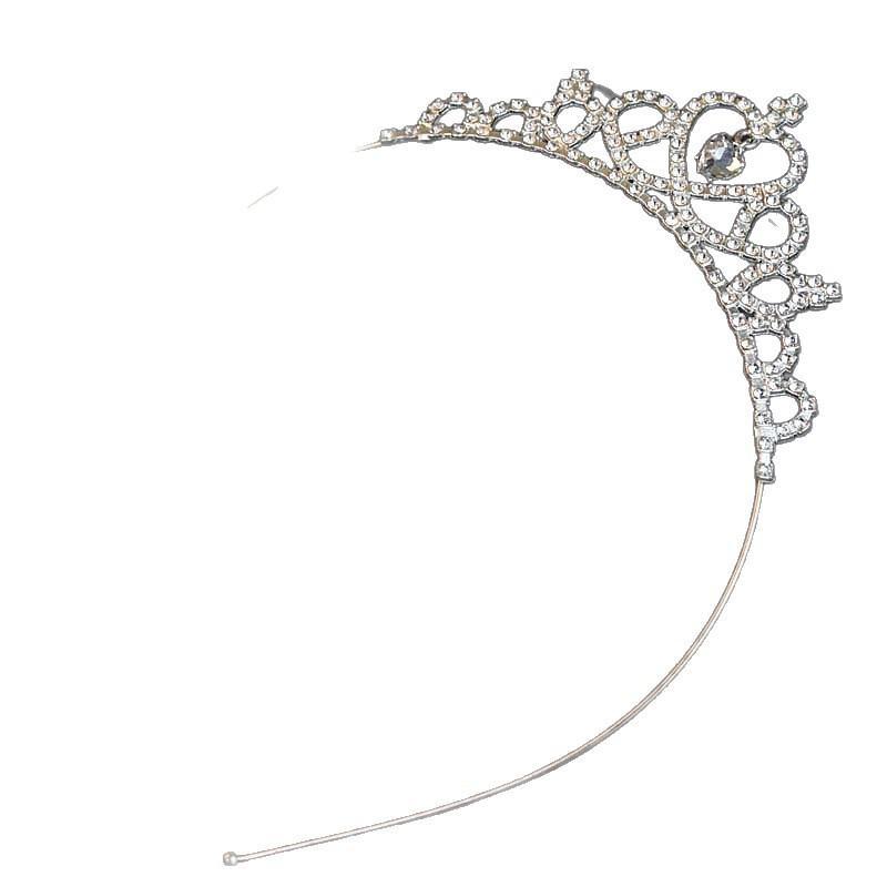 Children's Crystal Headband Cross Headpiece  Princess Crown  Crown Headpiece  Korean Version Exquisite Little Girl Headband