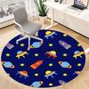 1pc Space Adventure Office Round Area Rug, Under Office Chairs Bedroom Living Room Home Decor, Room Deco, Available in Various Sizes