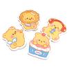 Pack of 4 Cute Pet Shape Design  Stick Note Selves Adhesive Write Pad Removable for Journaling Office School