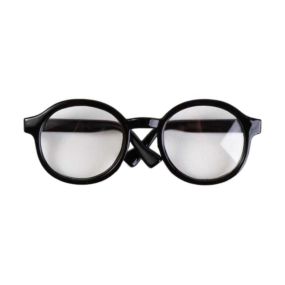 Accessory Transparent Plastic Glasses Plastic Transparent Round Transparent Glasses Round Miniature Round Glasses Children