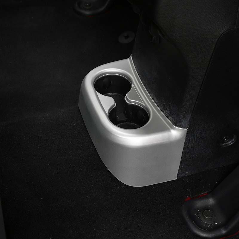 ABS Rear Cup Holder Decoration Protective Cover Sticker Fit For Jeep Wrangler JK 2011-2017 Interior Accessories