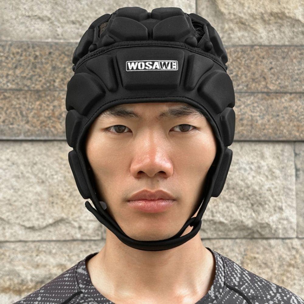 Prodyšná Fotbalová Ochranná Helma Pěnová Výplň EVA Lyžařský Chránič Hlavy Brankářská Helma Fotbal