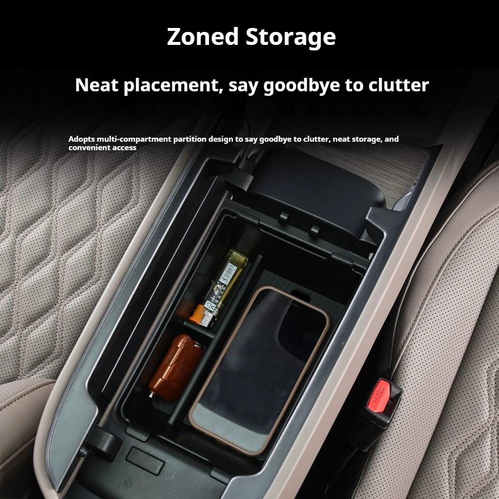 For Omoda C7 7 Shs Phev Central Control Armrest Storage Box Organizing Storage Tray Car Stowing Tidying Interio Accessories
