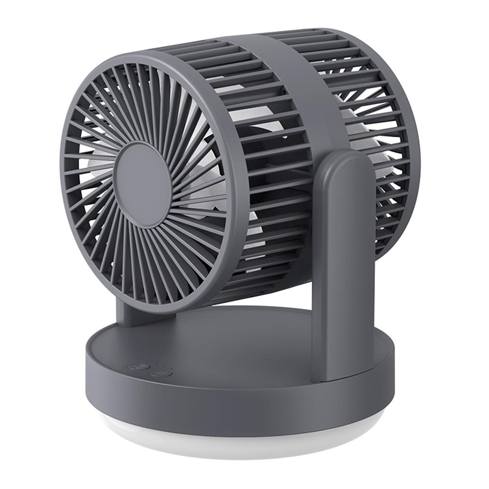 

ZK04 Circulating Fan Portable Rechargeable 3 Speed Desktop Cooling Fan with Ambient Light Dark Grey