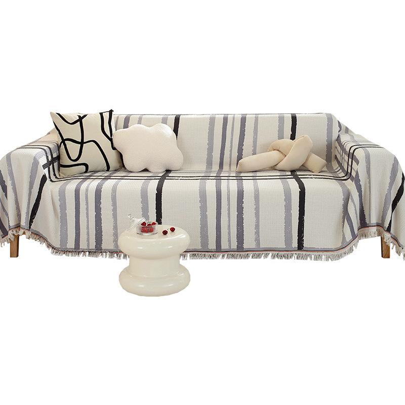 Nordic sofa towel geometric striped sofa cushion anti-cat scratch sofa all-inclusive blanket universal in all seasons