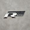 BSL1 Emblems 3D Metal R Line R Logo Front Grill Emblem Car Rear Trunk Sticker For Volkswagen VW R Line Golf 4 5 6 7 Touran Polo Acces ld2