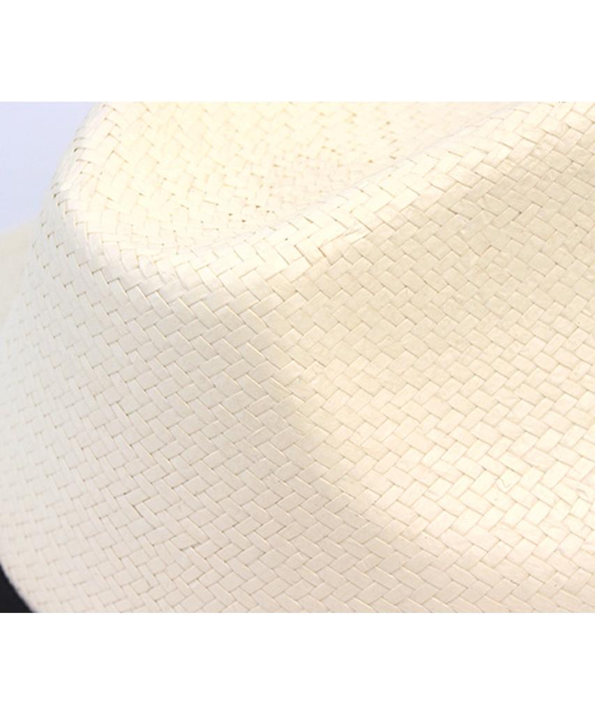 Yunibeosyeolkemiseuteuli Summer Basic Line Ivory Fedora Summer Hat