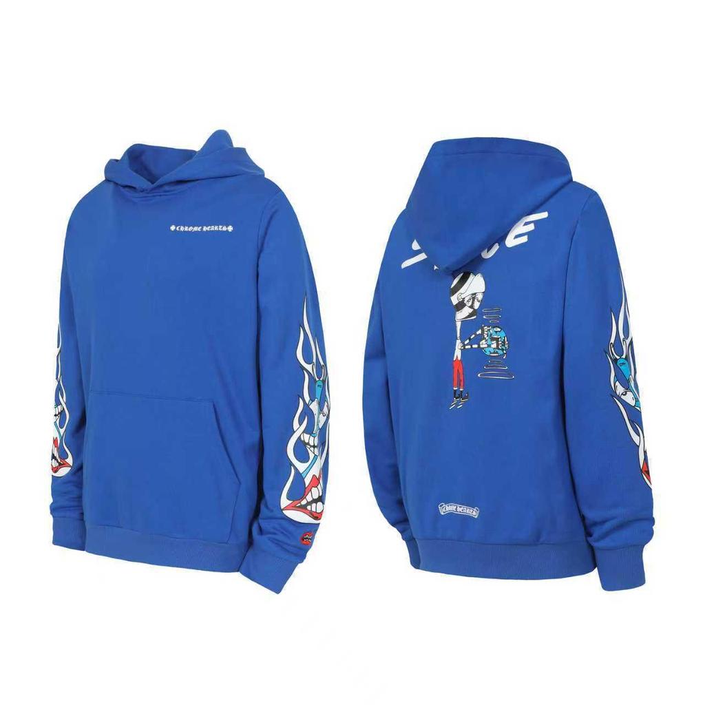 Unisex Autumn/Winter Horseshoe Hoodie with Sanskrit Print - European & American Trend