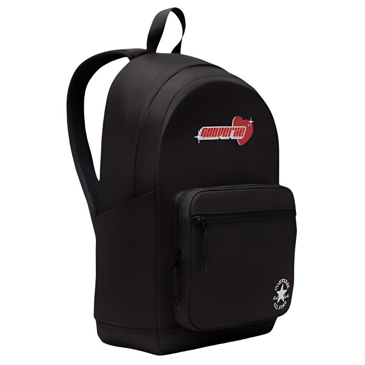 New Converse Polyester Backpack Medium Unisex Black 10026894-A01