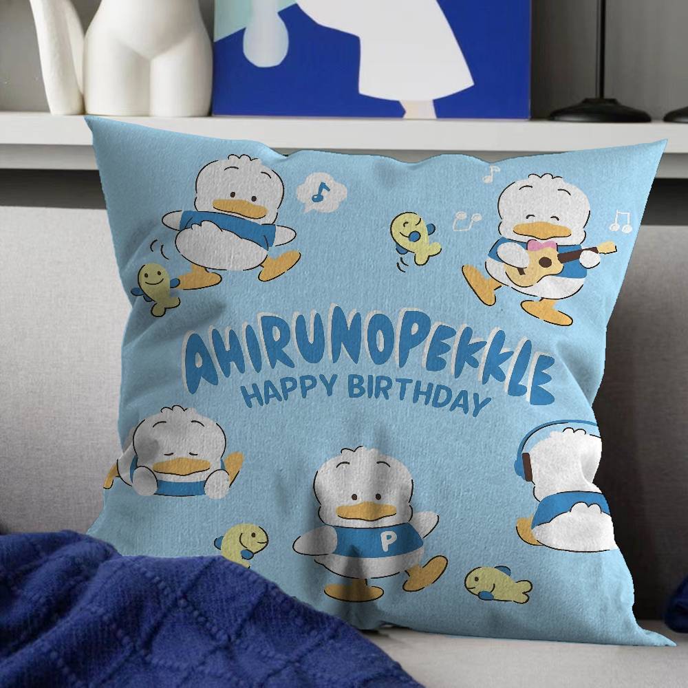 A-ahiruno P-pekkle Cartoon Stitch Lucky Dragon Pillow Cover Sofa Cushion Cover Home Room Decoration Children Gift