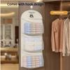 Triple-Layer Hanging Organizer, Transparent Mesh Bag for Underwear Socks Bra, Wall Mounted Storage for Dorm Home