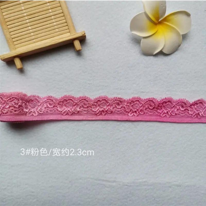 Color Elastic Lace High Quality Soft Elastic Lace Accessories with Hollow Elastic Lace DIY Apparel Sewing Supplies