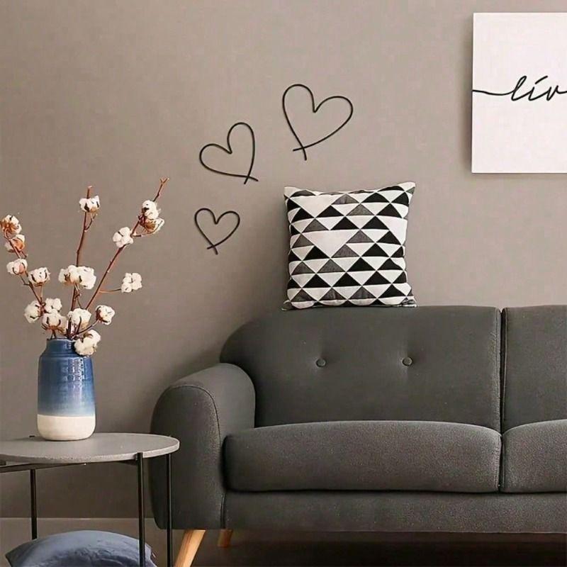 Modische Metall-Wanddekoration für Eingangsbereich, Büro, Schlafzimmer