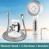 New Filter Booster Shower Head Four-speed Adjustment With Water Seal Multifunctional Home Shower Bathroom Accessories