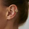 3Pcs Ear Cuff Earrings Non-Piercing Starfish Sun Cuff Ear Clip Earring For Women Fake Cartilage Simple Y2K Jewelry
