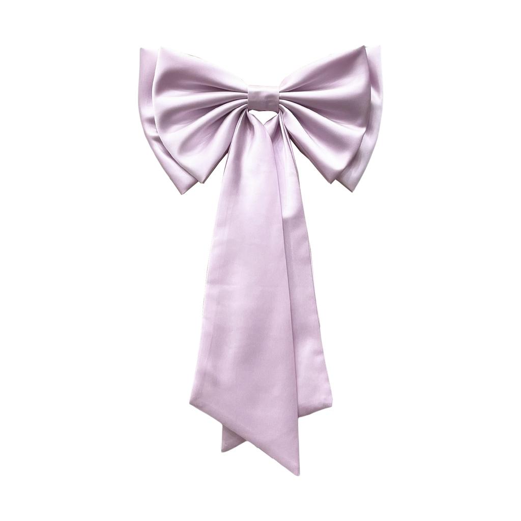 Elegant Satin Wedding Dress Bowknot Lightweight Detachable Bow Waist Decoration for Stage Performance and Cosplay