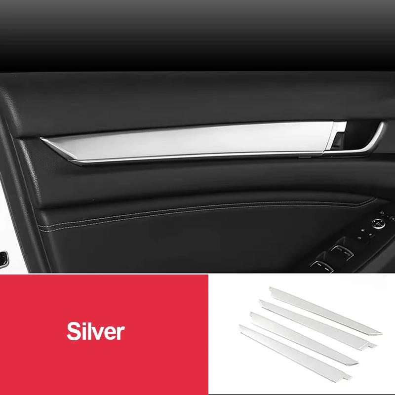 Stainless Steel Car Interior Door Panel Stripe Cover Molding Trim For Honda Accord X 10th 2018-   Hybrid Accessories