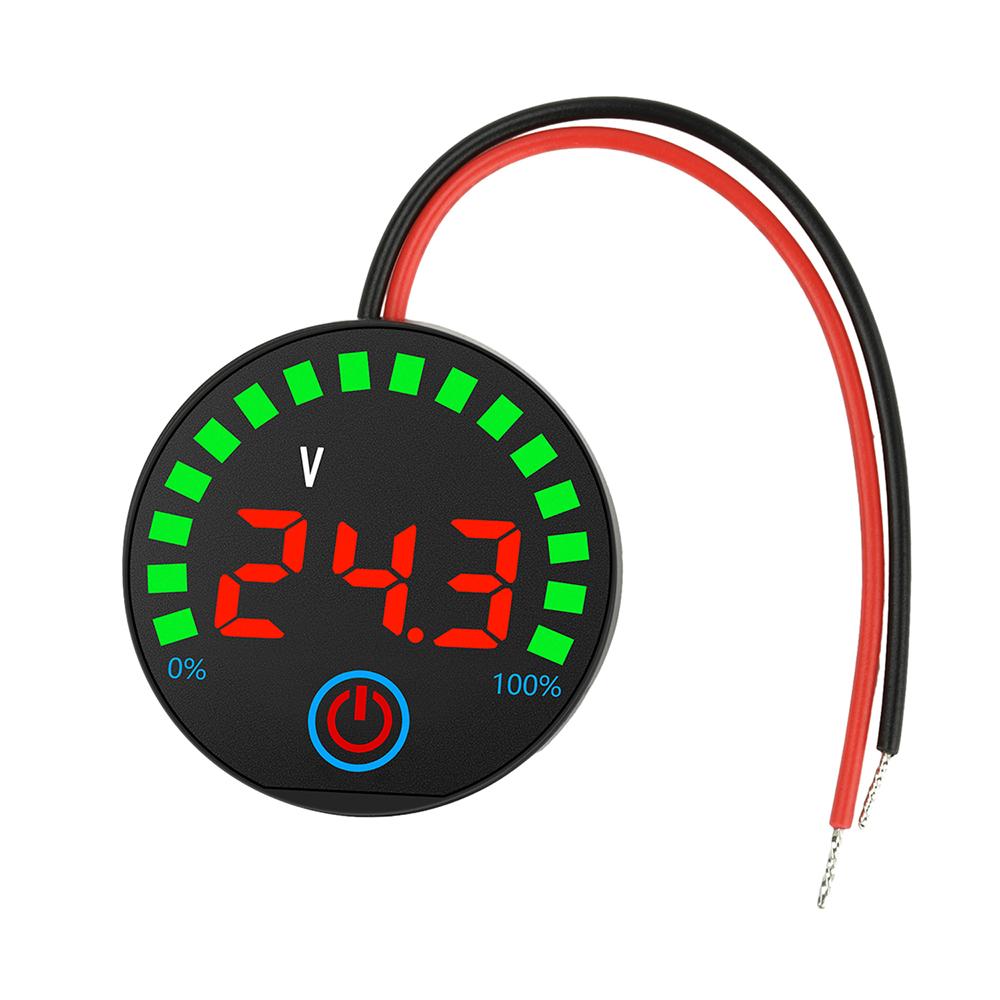 

Universal DC 7-55V LED Digital Battery Level Indicator Voltmeter Battery Charge Indicator Board Voltage Tester Low Voltage Alarm червоний