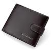 Schoolbag new dark line craft leather texture horizontal business men's wallet short wallet multi-card position hinge men's wallet