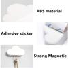Магнитный настенный держатель для ключей Blue White Cloud, мощные магниты удерживают брелки, крючки-органайзер для ключей с клеем для входной двери (2 шт.)