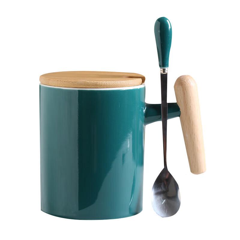 Creative Ceramic Mug with Wooden Handle