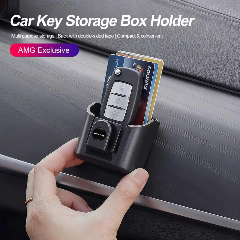 Mini Car Key Storage Box Dashboard Hang Organizer Holder For Mercedes Benz AMG GLC W203 W206 W220 W205 W211 W212 W201 W210 W108