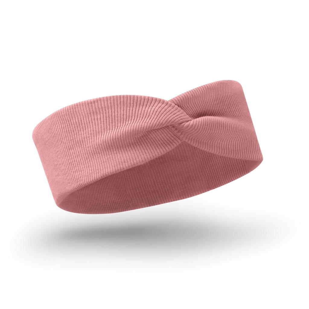 OPASKA NA GŁOWĘ DZIECIĘCA NIEMOWLĘCA MIĘKKA BAWEŁNA PRĄŻKOWANA Peonia 40-48 cm