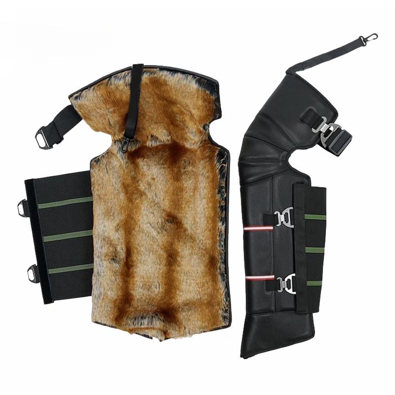 Tingbai Winter Leather Knee Pads for Motorcycle & Electric Scooter