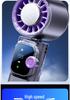 Portable High-Speed Cooling Handheld Fan with Strong Airflow, Long Battery Life, Foldable Neck, Digital Display, and Ice Pack Feature