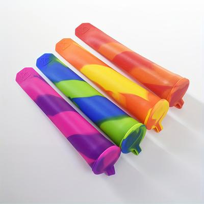 4 szt./8 szt. Silikonowe foremki do lodów, wielokrotnego użytku i łatwo odłączane foremki do lodów, batoniki jogurtowe i galaretka, narzędzia i akcesoria kuchenne