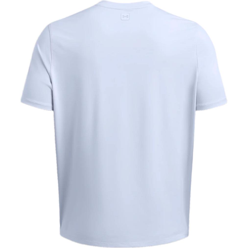 Under Armour Meridian Solid Color Crew Neck Quick Dry Short Sleeve T-Shirt Men Tops Blue 1386973-464
