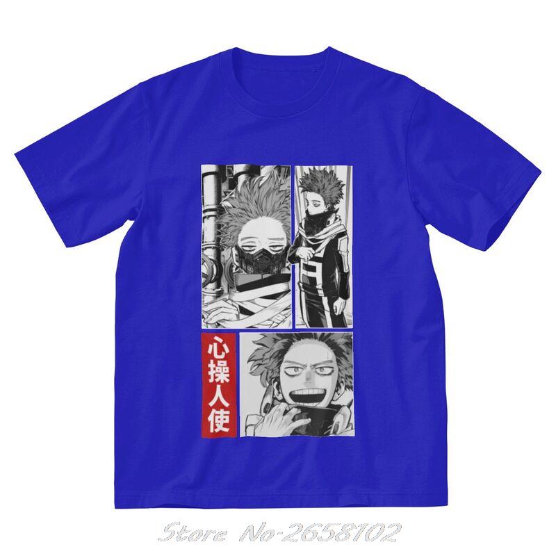 Boku No Hero Academia T Shirts Men Cotton T-shirt Anime Manga Hitoshi Shinso Tee Tops Harajuku Streetwear Tshirts Gift