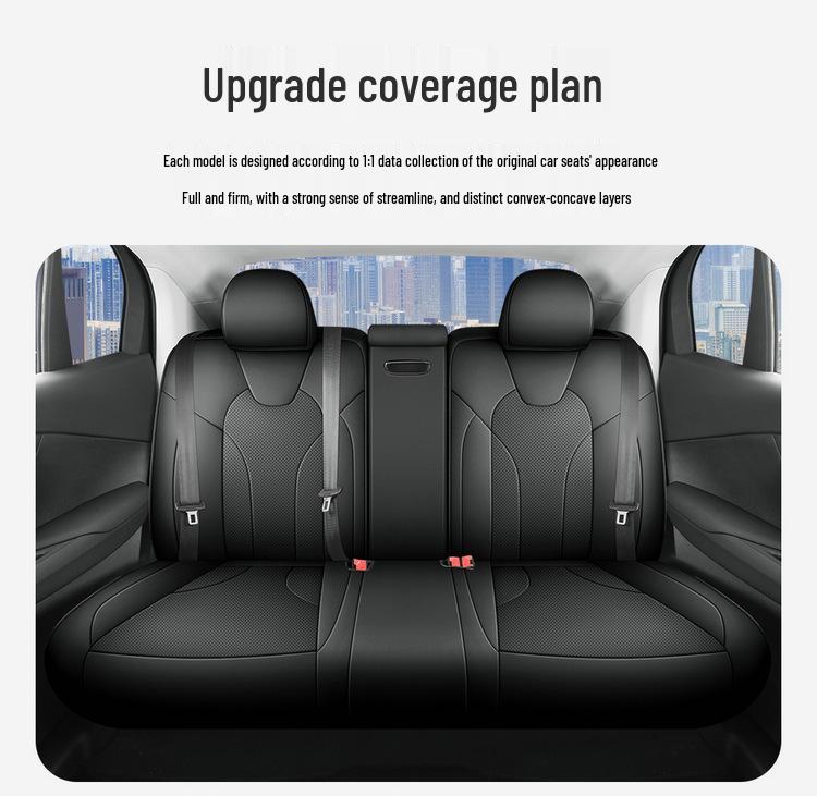 New Model Full Leather Car Seat Cushion for Hongqi EQM5 - Universal Fit, All-Season Use, Five-Seater
