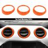 Air Conditioner Vent Outlet Frame Trim for Ford Mustang 2015+ Orange Accessories