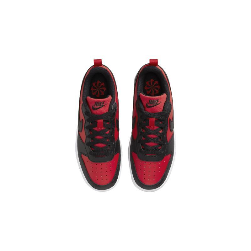 Nike Court Borough Low Recraft GS 'Black University Red' Sneakers DV5456-600