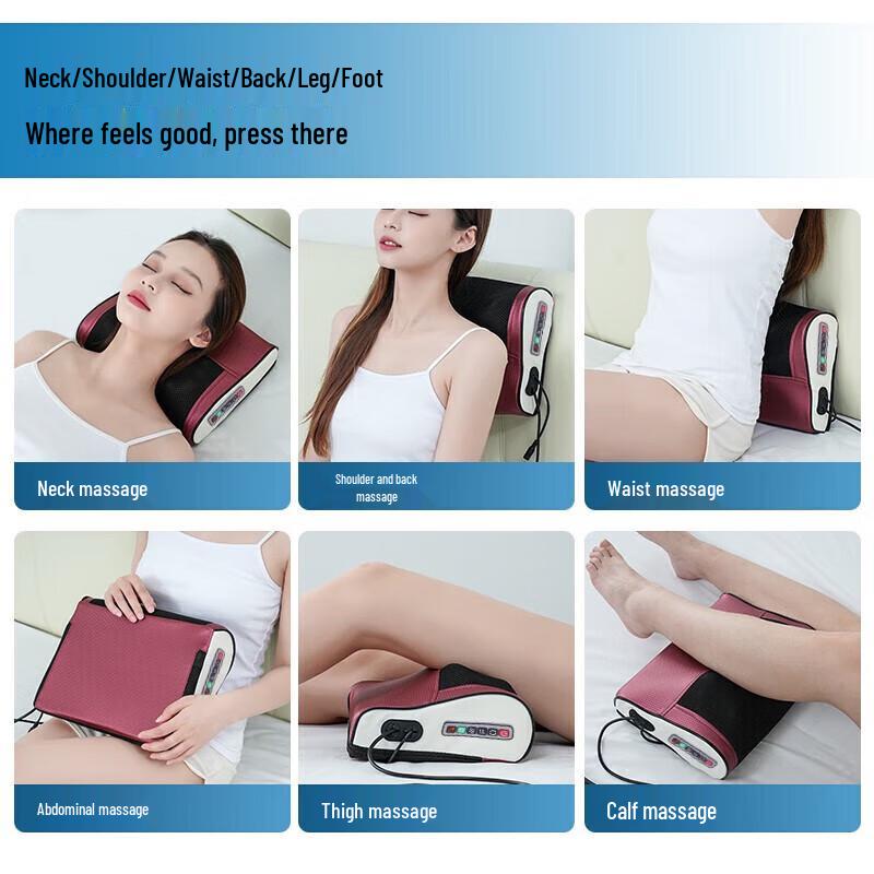 AUX Neck and Body Massager Pillow with Heat