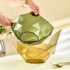 Zuhause Wohnzimmer Kreative Obstschale, Hochwertige Modische Und Transparente Aufbewahrungs-Obstschale, Geometrische Süßigkeiten-Nussschale